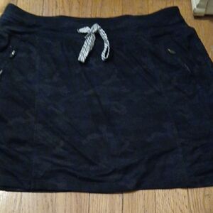 Women's Black Skirt with Drawstring